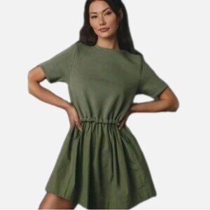 adair velvet-trimmed midi dress Adair Velvet-Trimmed Midi Dress
